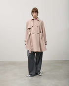 CAPE WITH RECYCLED WOOL BELT