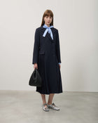 TRENCH COAT WITH PLEATED INSERTS