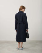 TRENCH COAT WITH PLEATED INSERTS