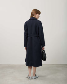 TRENCH COAT WITH PLEATED INSERTS