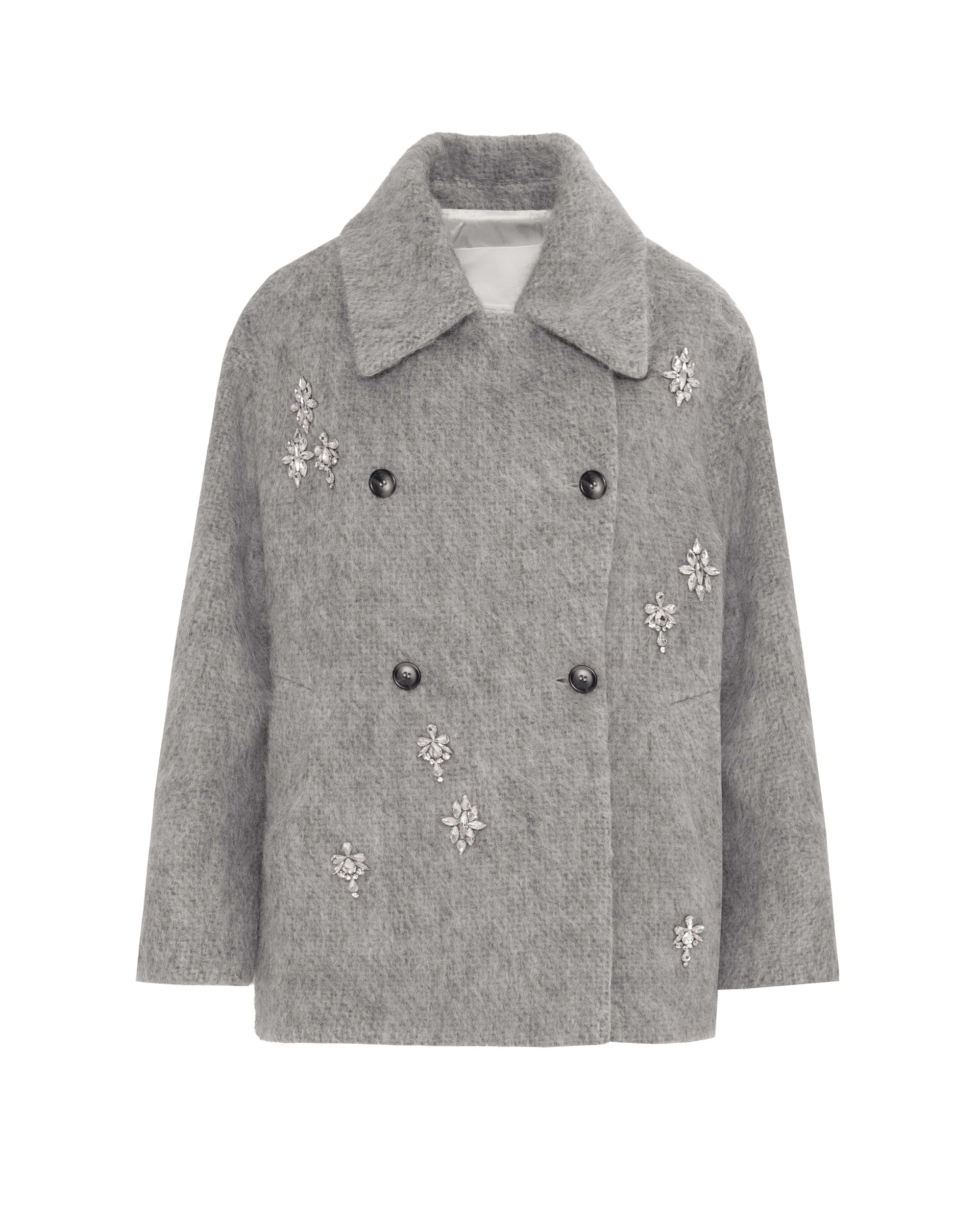 CAPPOTTO CORTO CON CRISTALLI
