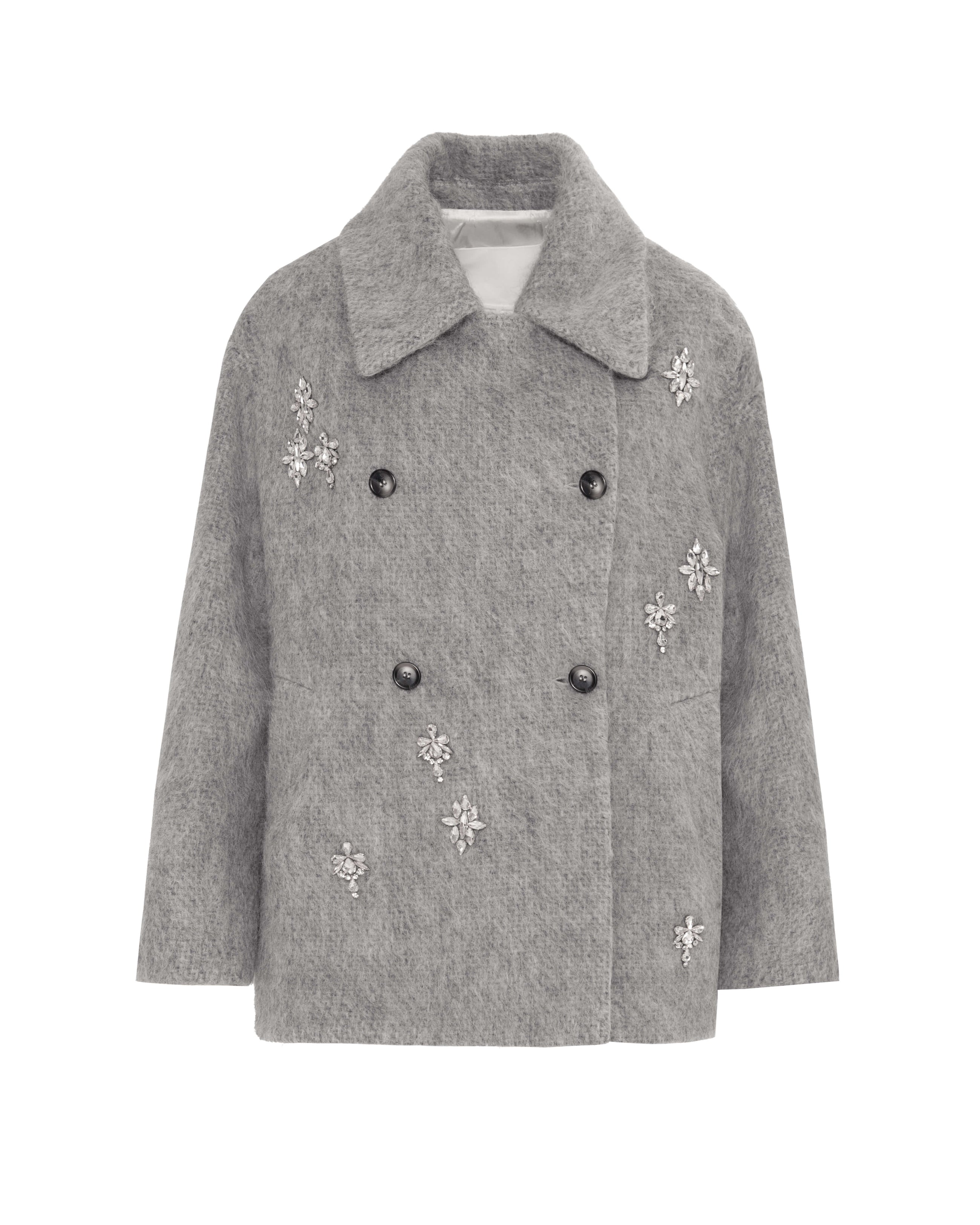 CAPPOTTO CORTO CON CRISTALLI