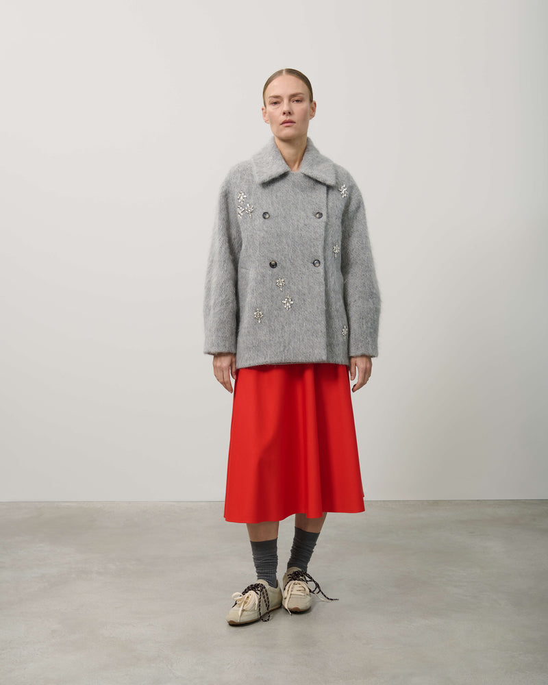 CAPPOTTO CORTO CON CRISTALLI