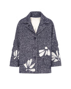 CAPPOTTO CORTO CON FIORI DI AGO