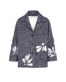 CAPPOTTO CORTO CON FIORI DI AGO