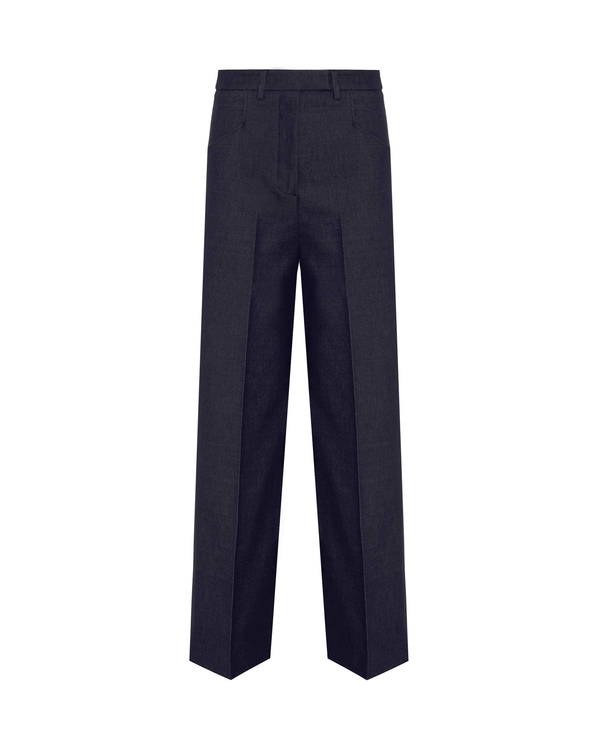 STRAIGHT-LEG TROUSERS
