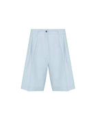 PLEATED BERMUDA SHORTS