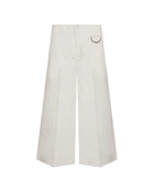 WIDE-LEG TROUSERS WITH METAL DETAIL