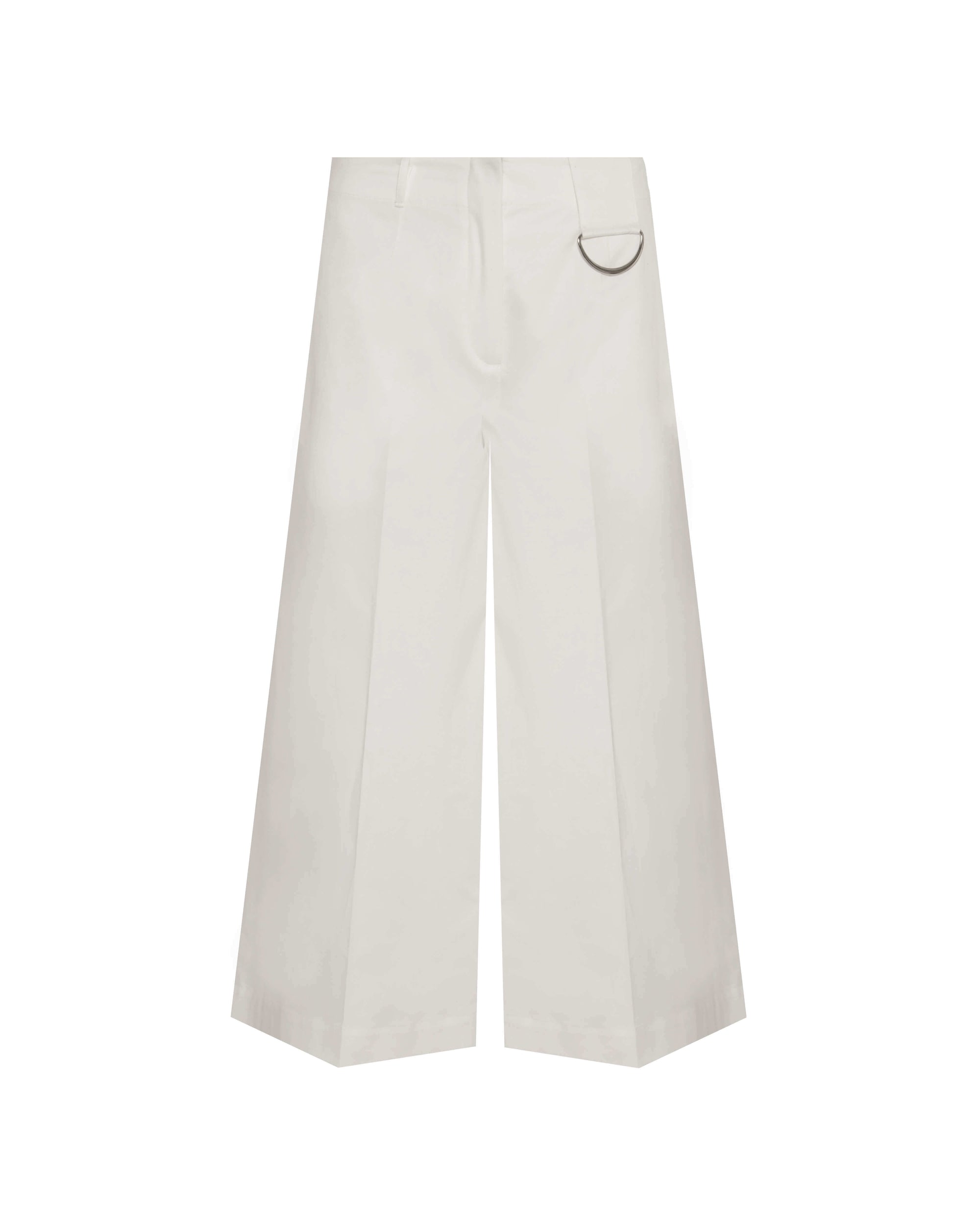 WIDE-LEG TROUSERS WITH METAL DETAIL