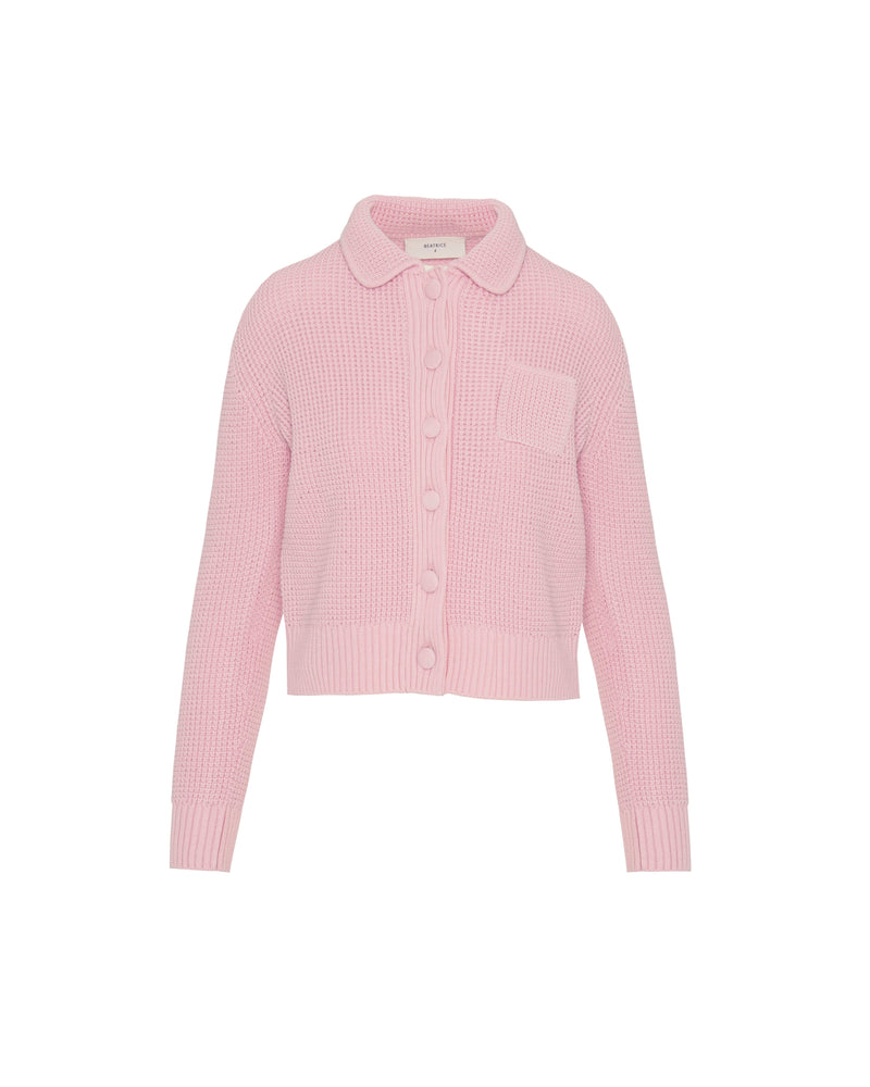 GIACCA IN MAGLIA CON TASCA SUL PETTO