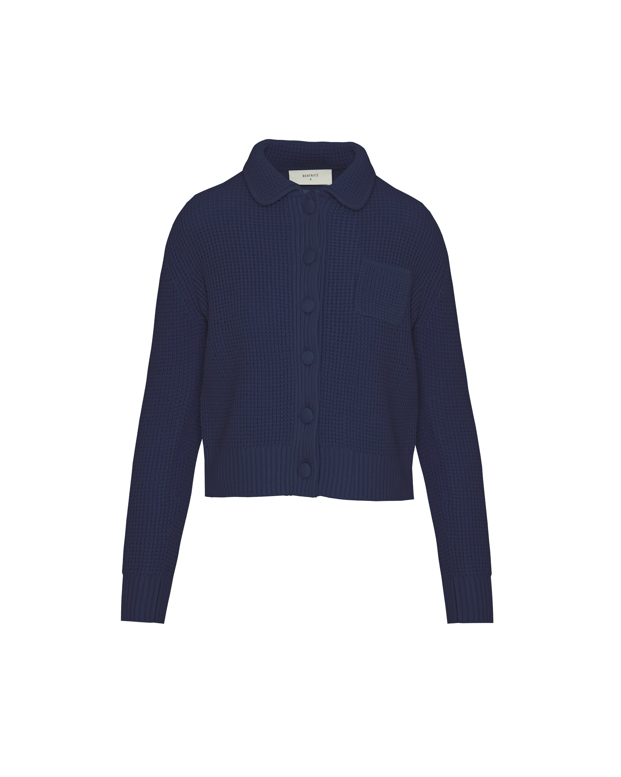 KNIT JACKET WITH CHEST POCKET