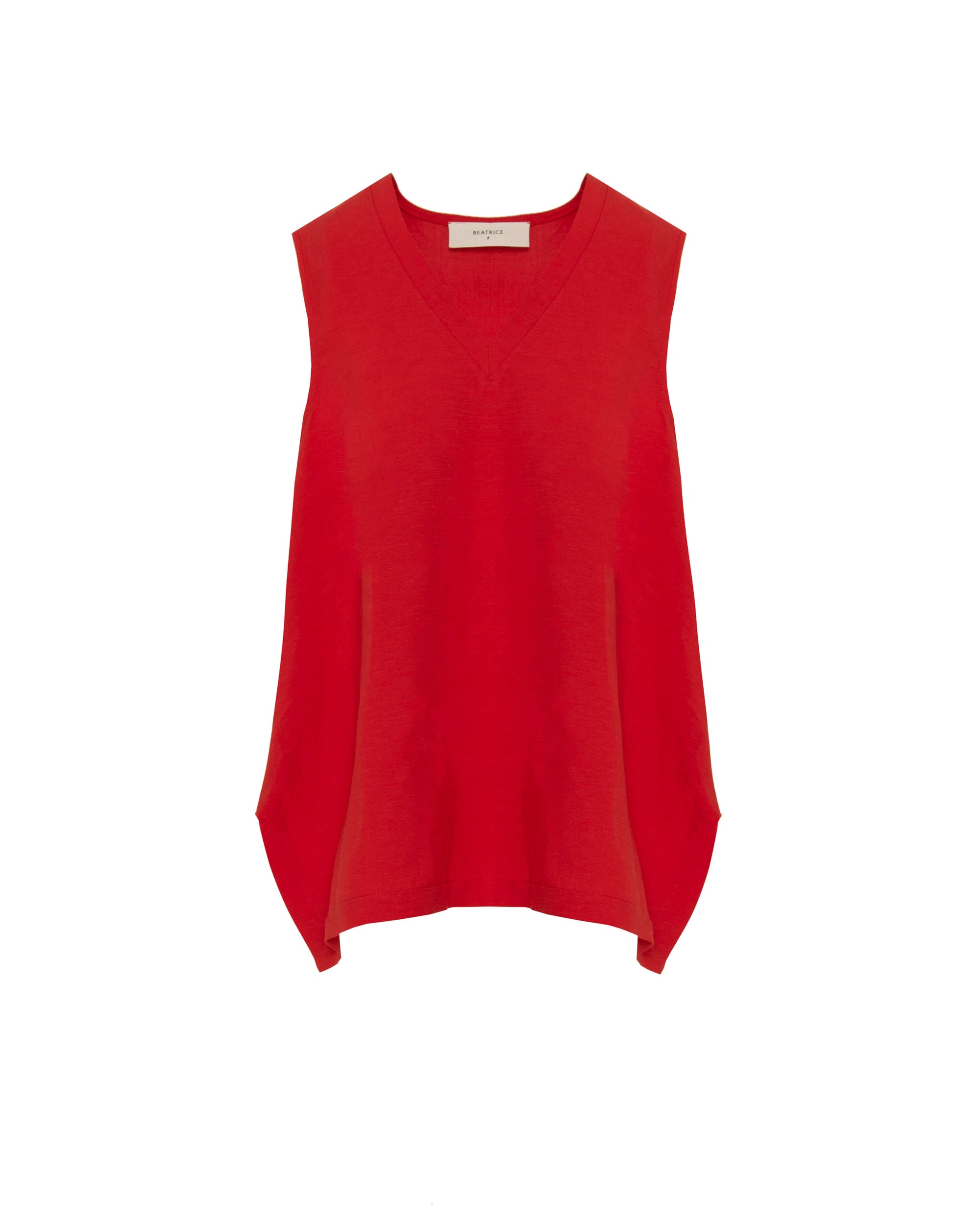 SLEEVELESS V-NECK TOP