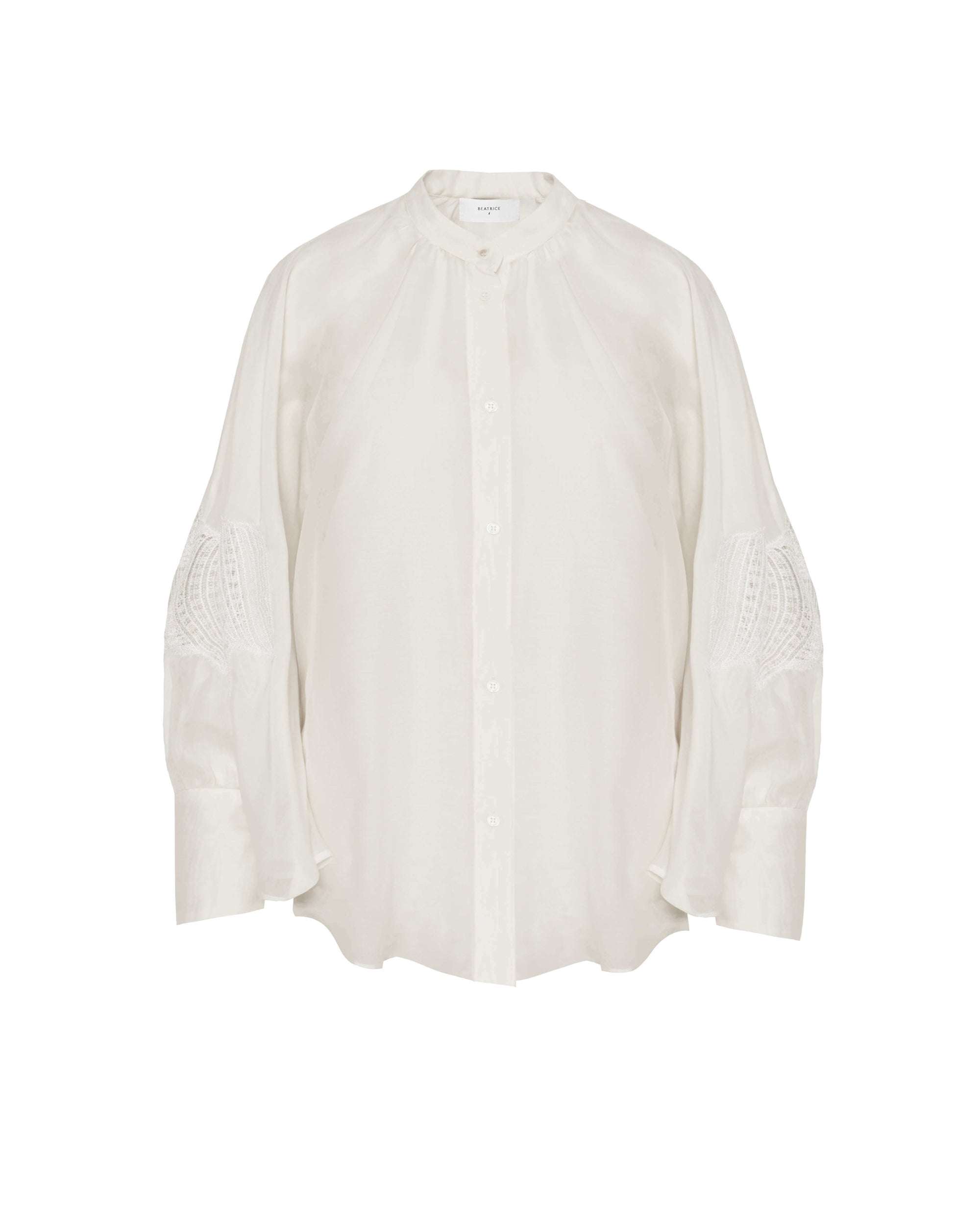 CAMICIA CON DETTAGLI RICAMATI SULLE MANICHE