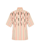 STRIPED SHIRT WITH EMBROIDERY
