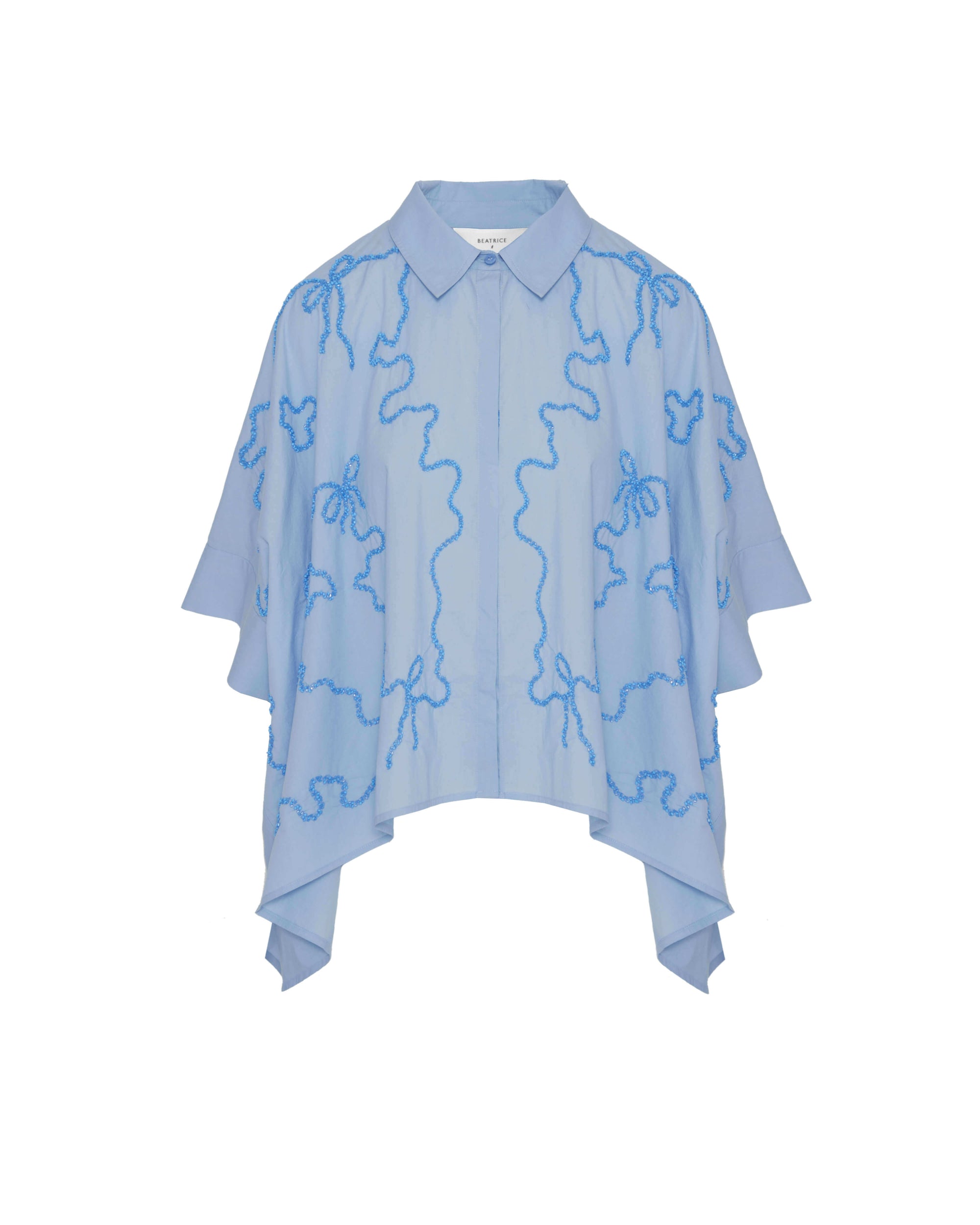 SHIRT WITH CONTRAST EMBROIDERY