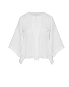 LINEN BLOUSE WITH LACE