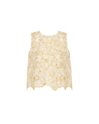 EMBROIDERED ORGANZA TOP