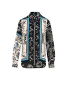 PRINTED SILK BLEND SHIRT