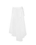 ASYMMETRIC PLEATED SKIRT