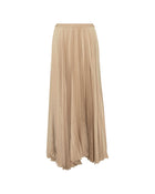 ASYMMETRIC LONG PLEATED SKIRT