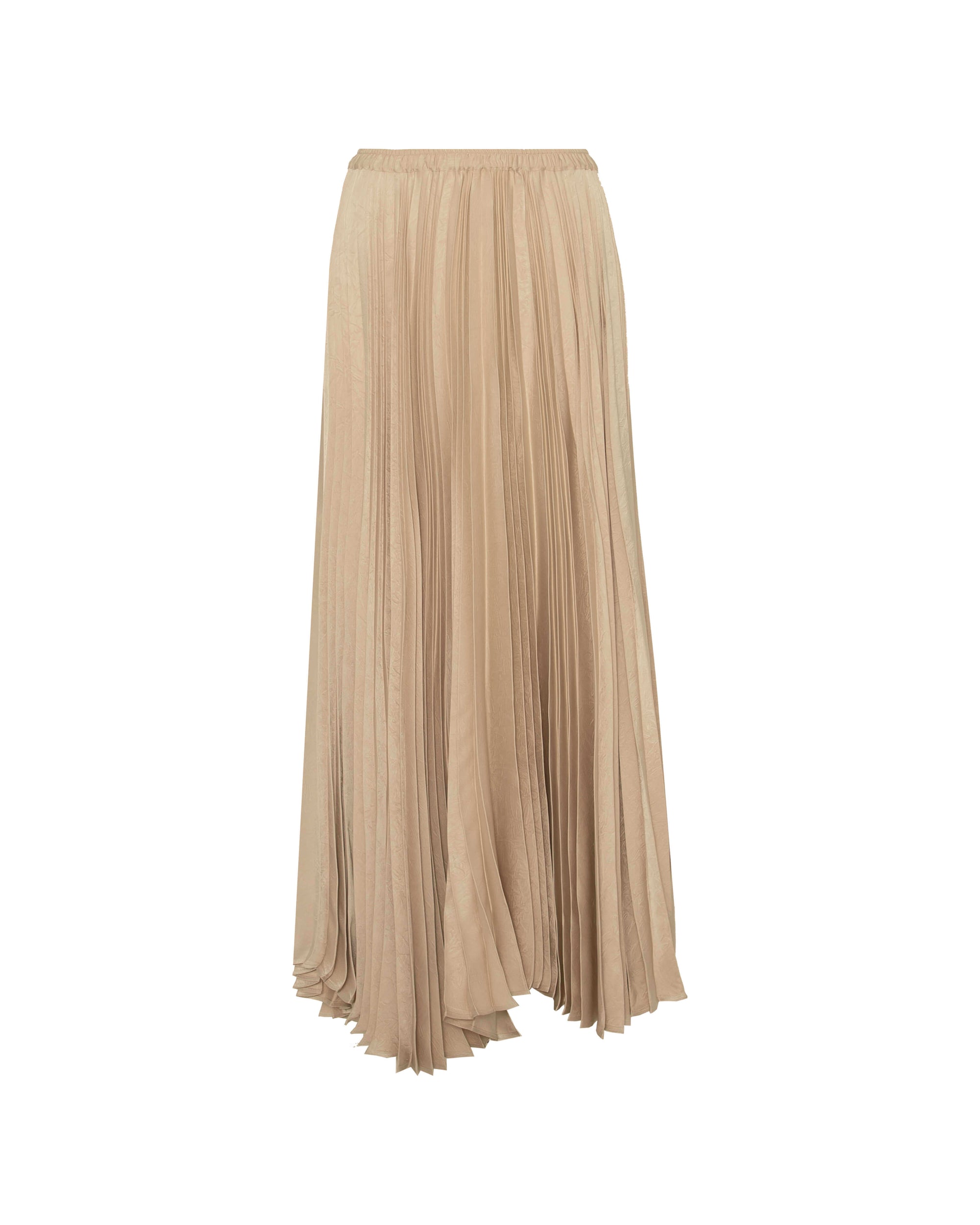 ASYMMETRIC LONG PLEATED SKIRT