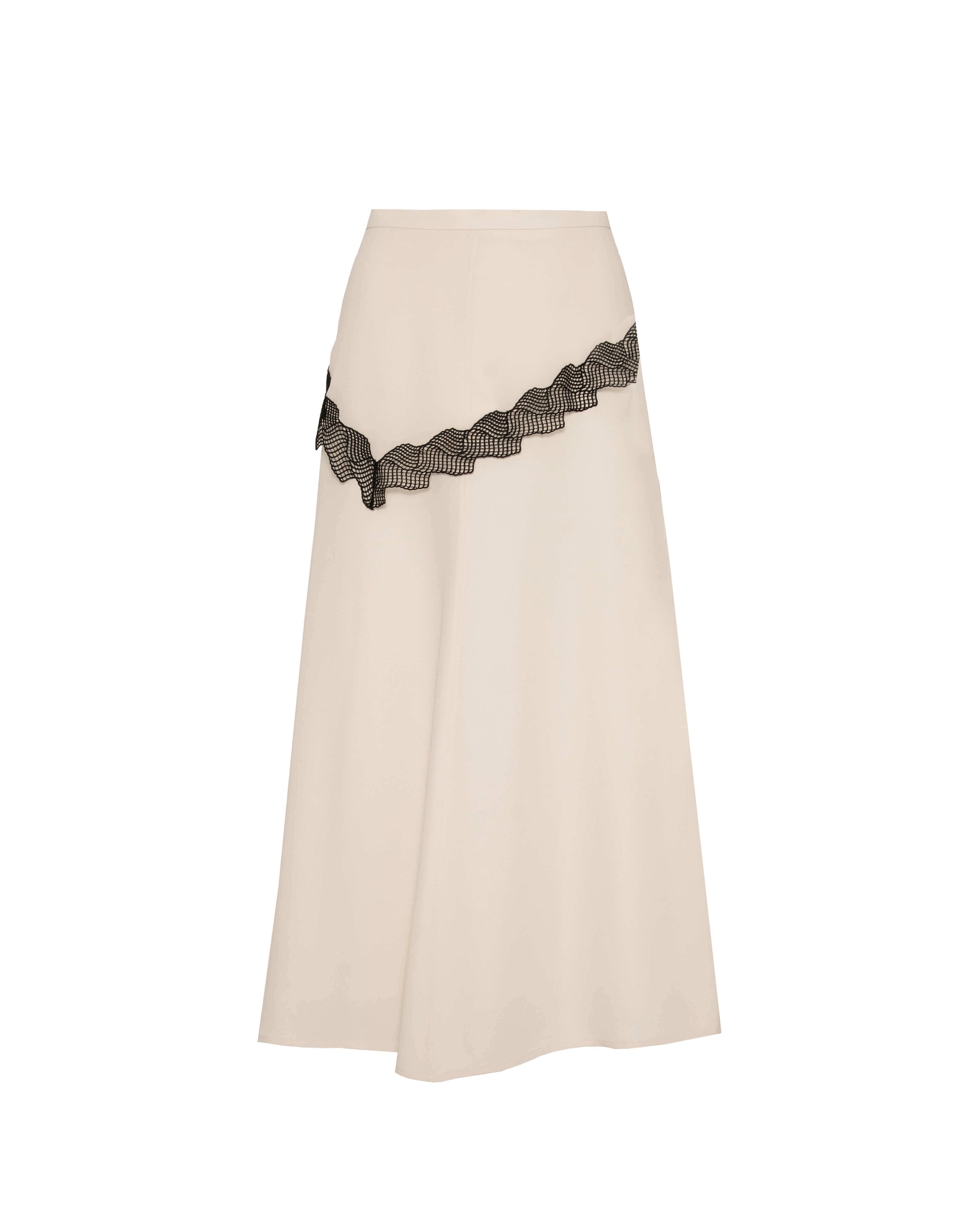 LONG SKIRT WITH LACE DETAIL