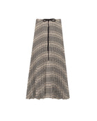 PLEATED MIDI SKIRT WITH DRAWSTRING