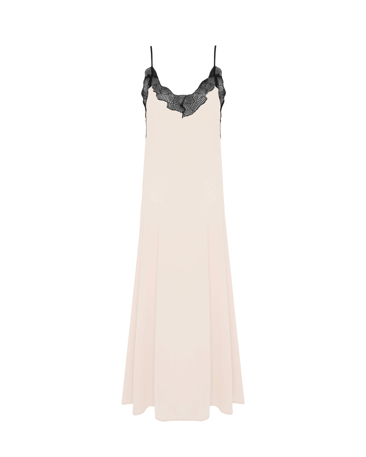 LONG DRESS WITH LACE INSERT