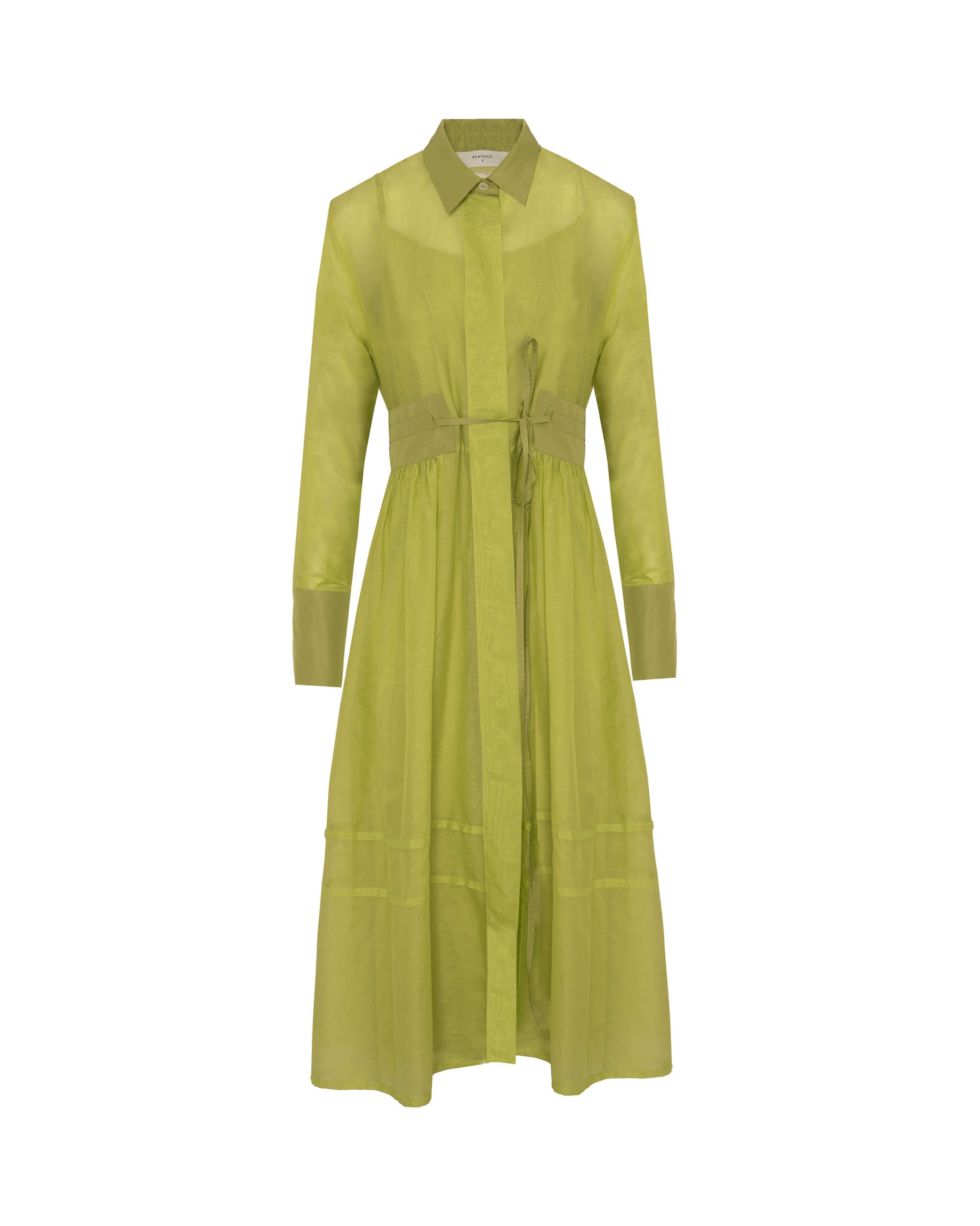 SHIRT DRESS WITH WAIST BELT