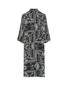PRINTED SILK-BLEND SHIRT DRESS