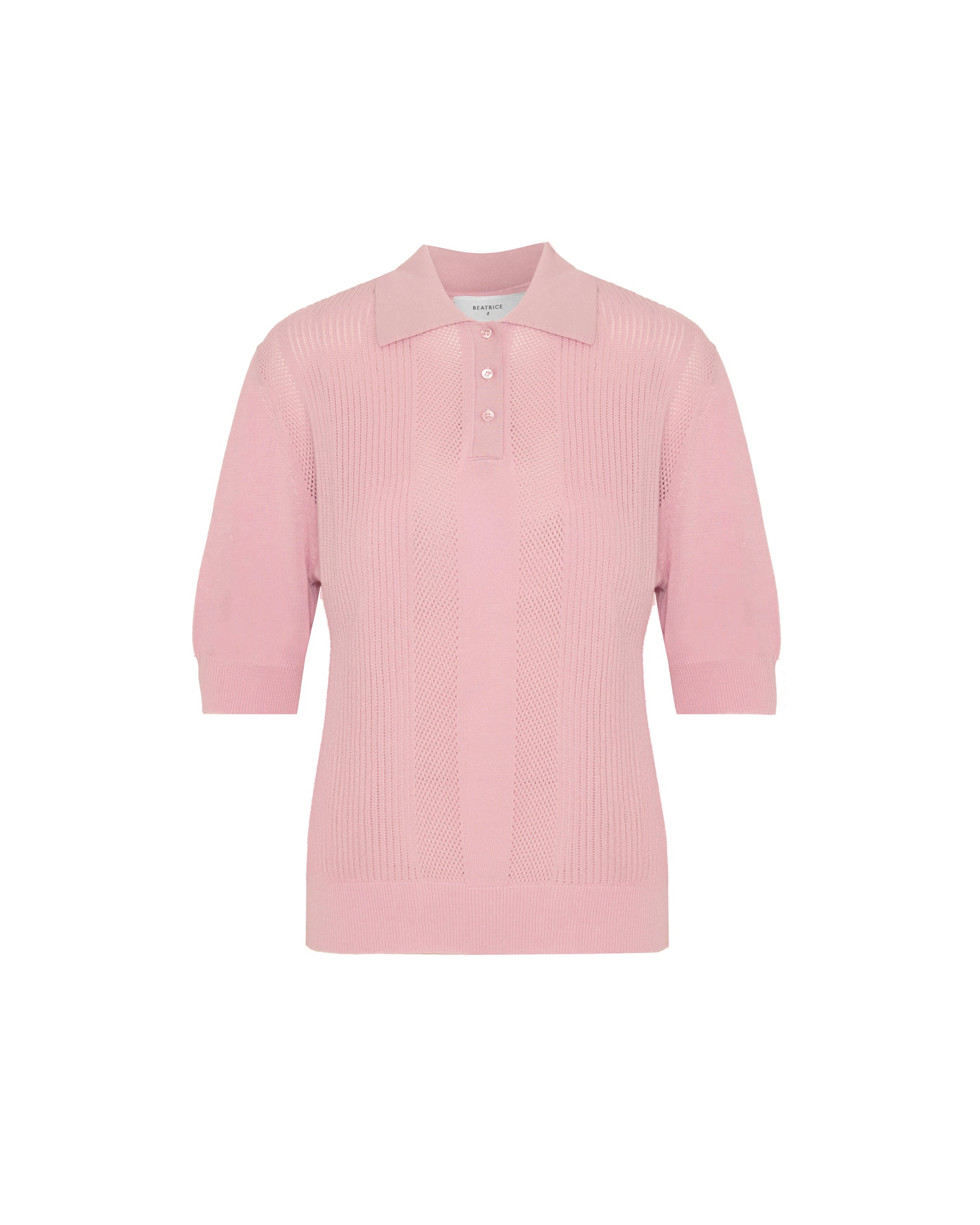 PERFORATED KNIT POLO SHIRT