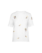 T-SHIRT CON RICAMO FLOREALE