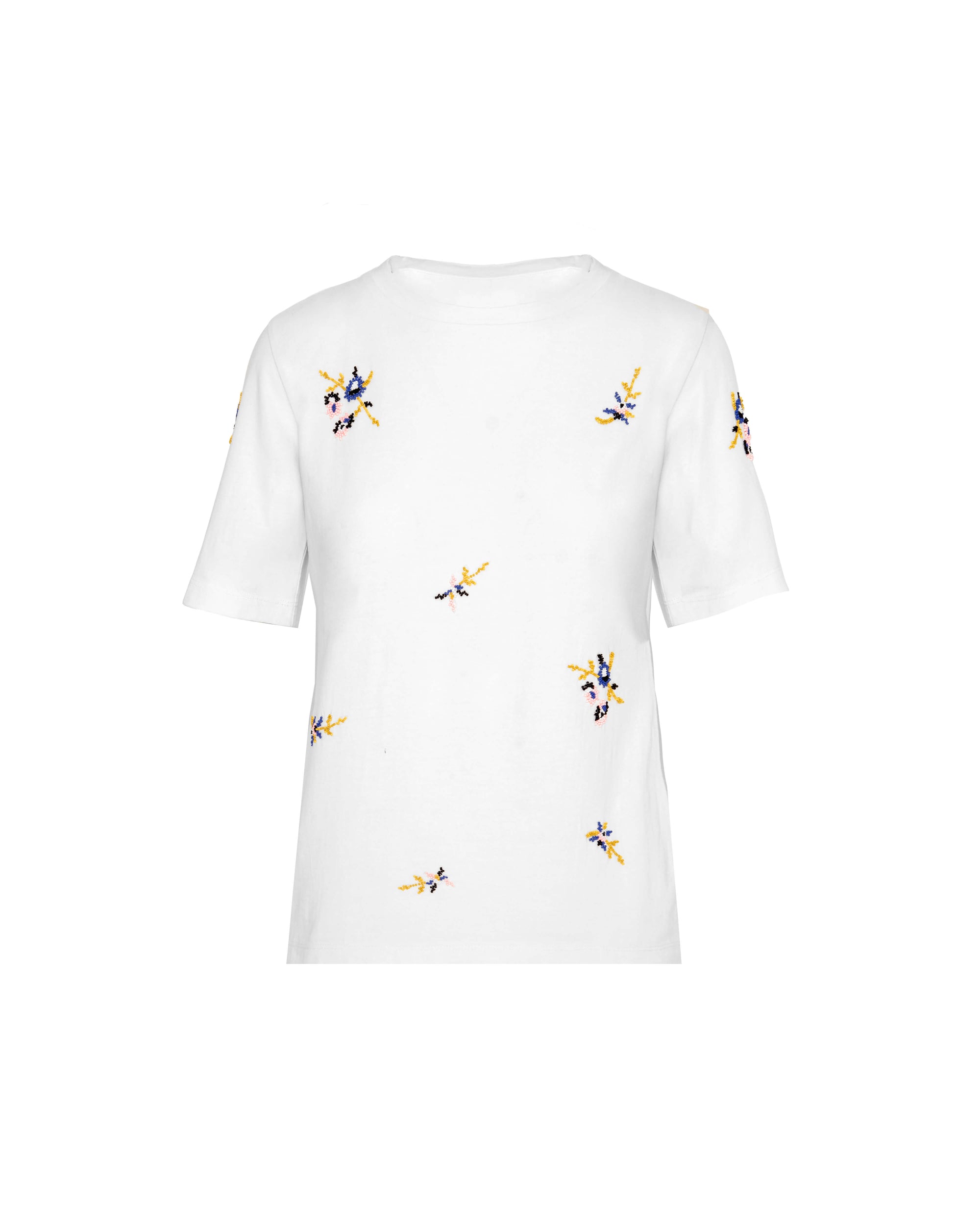 T-SHIRT CON RICAMO FLOREALE