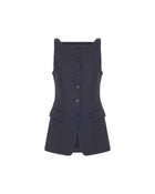 LONG BUTTONED VEST