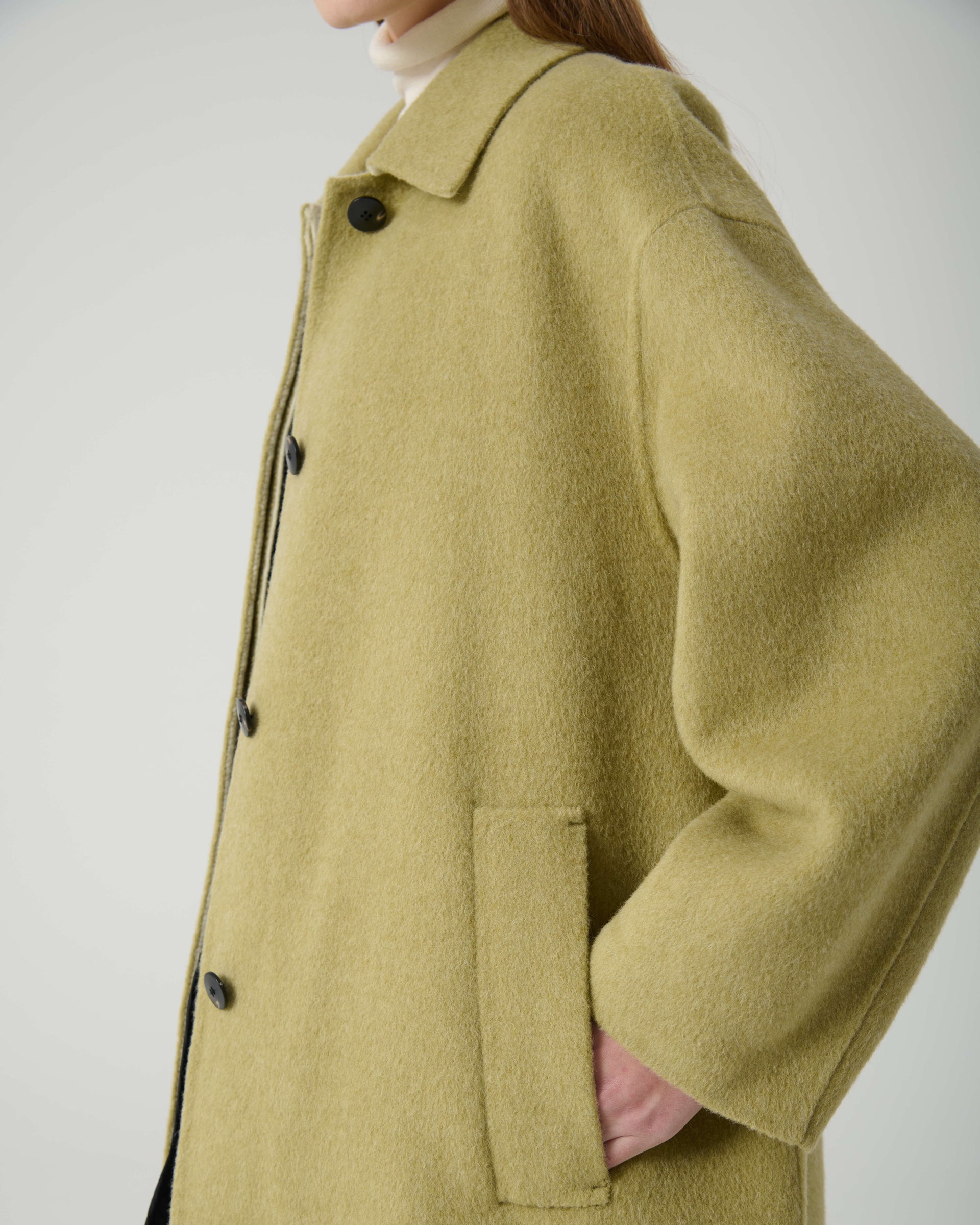 CAPPOTTO DOPPIO MACKINTOSH CON INTERNO A CONTRASTO
