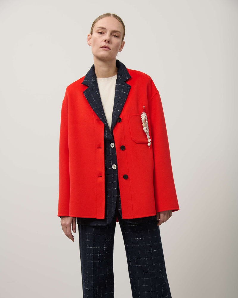 CARDIGAN IN DOPPIO TESSUTO