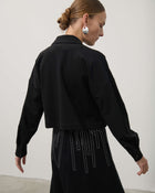 SHORT JACKET IN MILAN STITCH