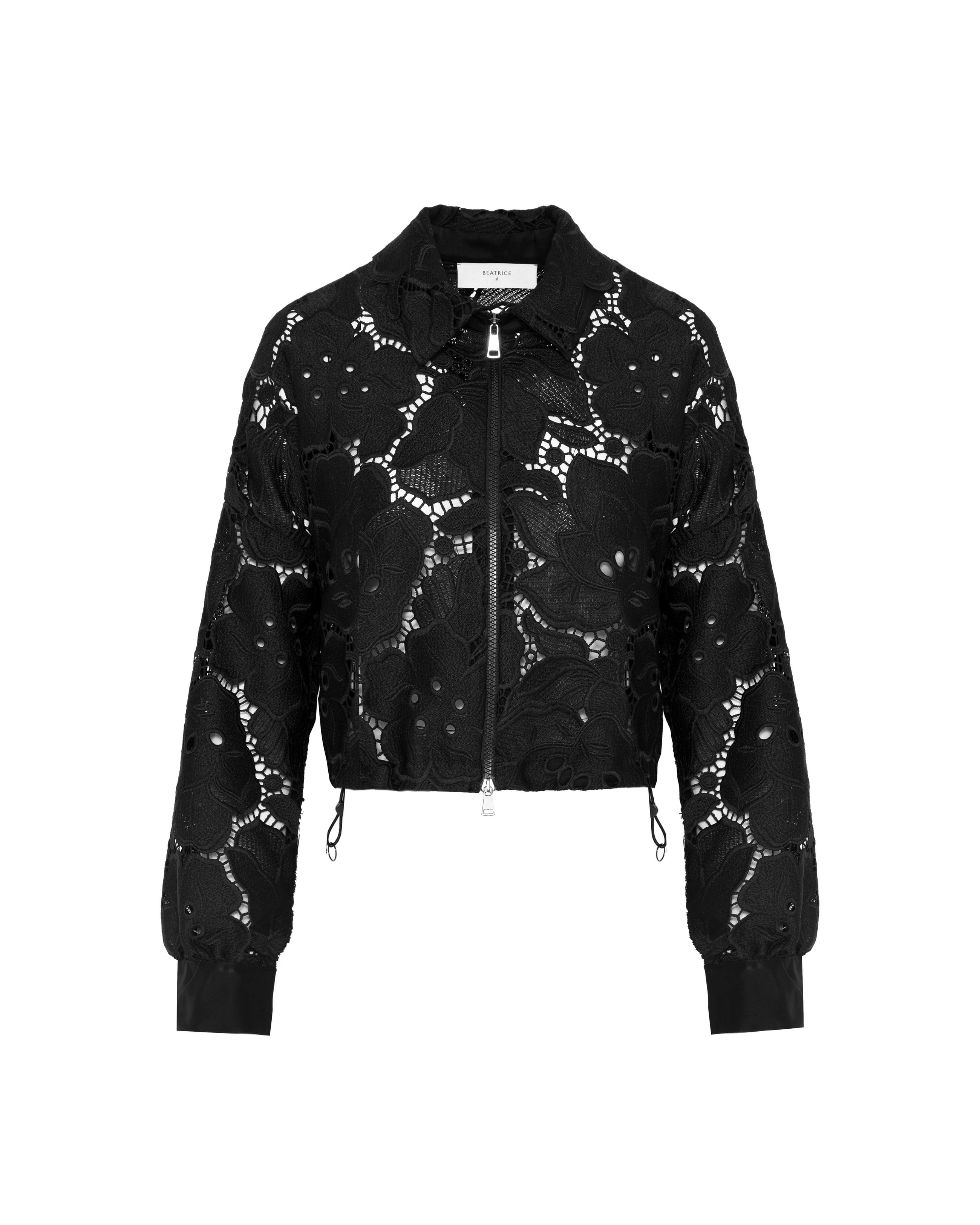 UNLINED MACRAME LACE JACKET