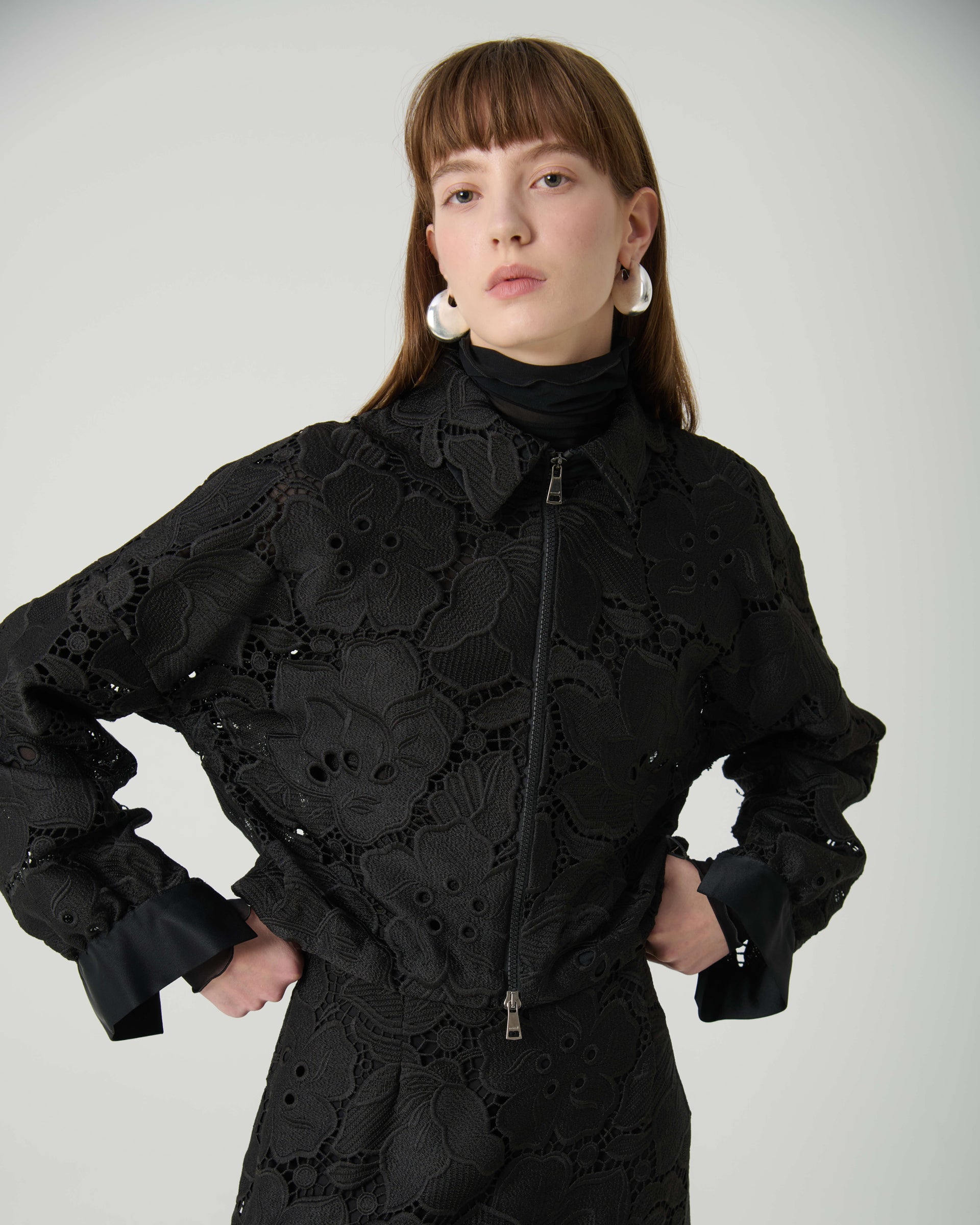 UNLINED MACRAME LACE JACKET