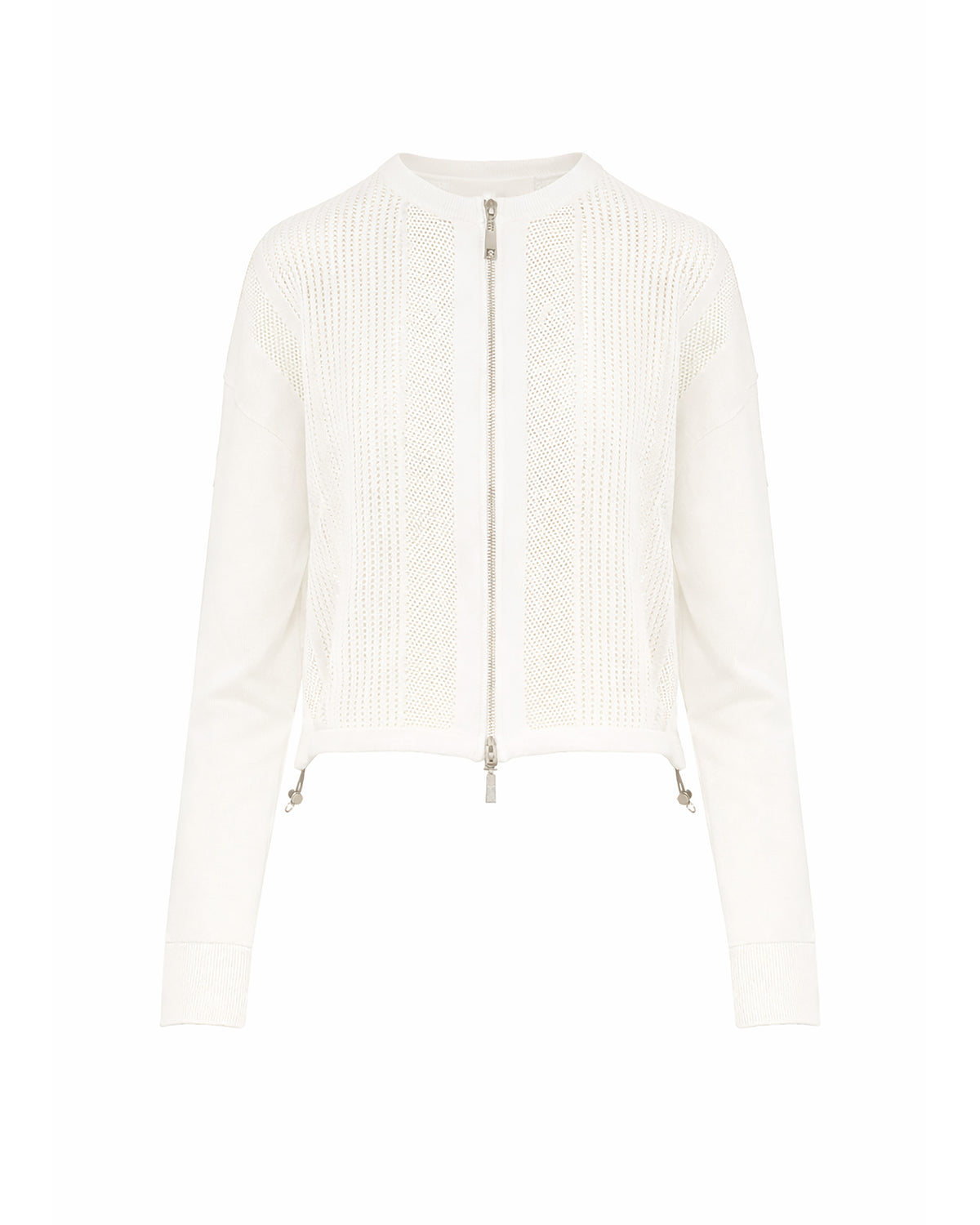 PERFORATED KNIT ZIP-UP JACKET | Beatrice .b