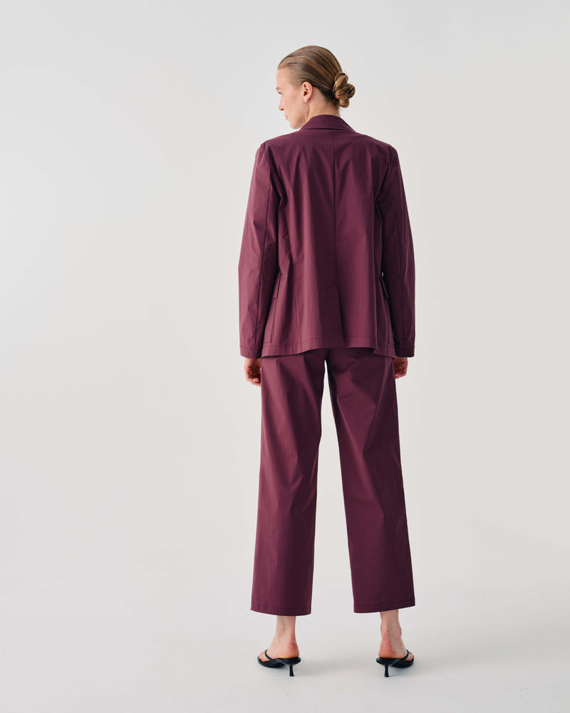 DOUBLE-BREASTED BLAZER WITH FLORAL DETAIL