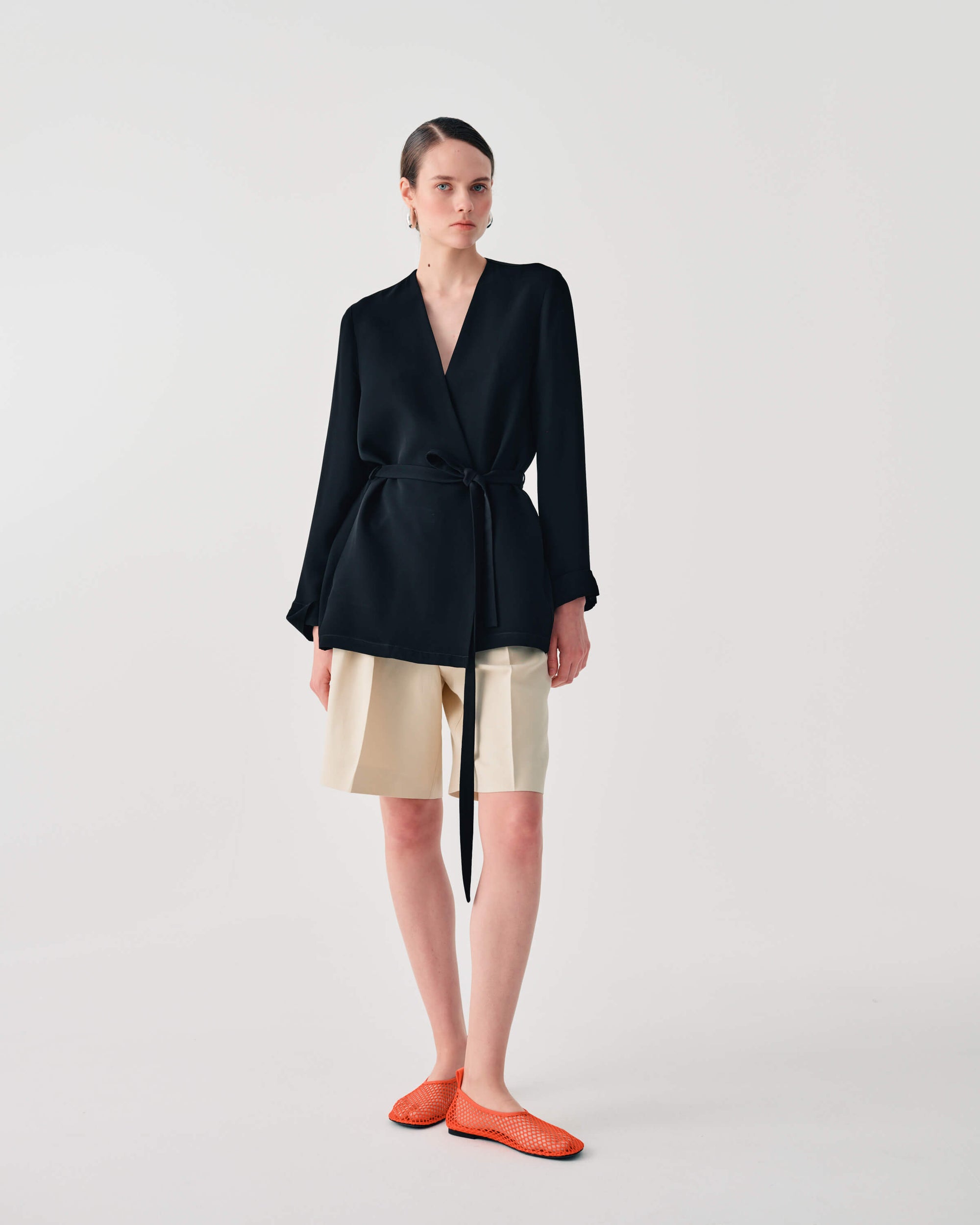 WRAP JACKET WITH BELT