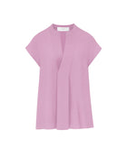 SLEEVELESS SHIRT WITH DRAPED DETAIL