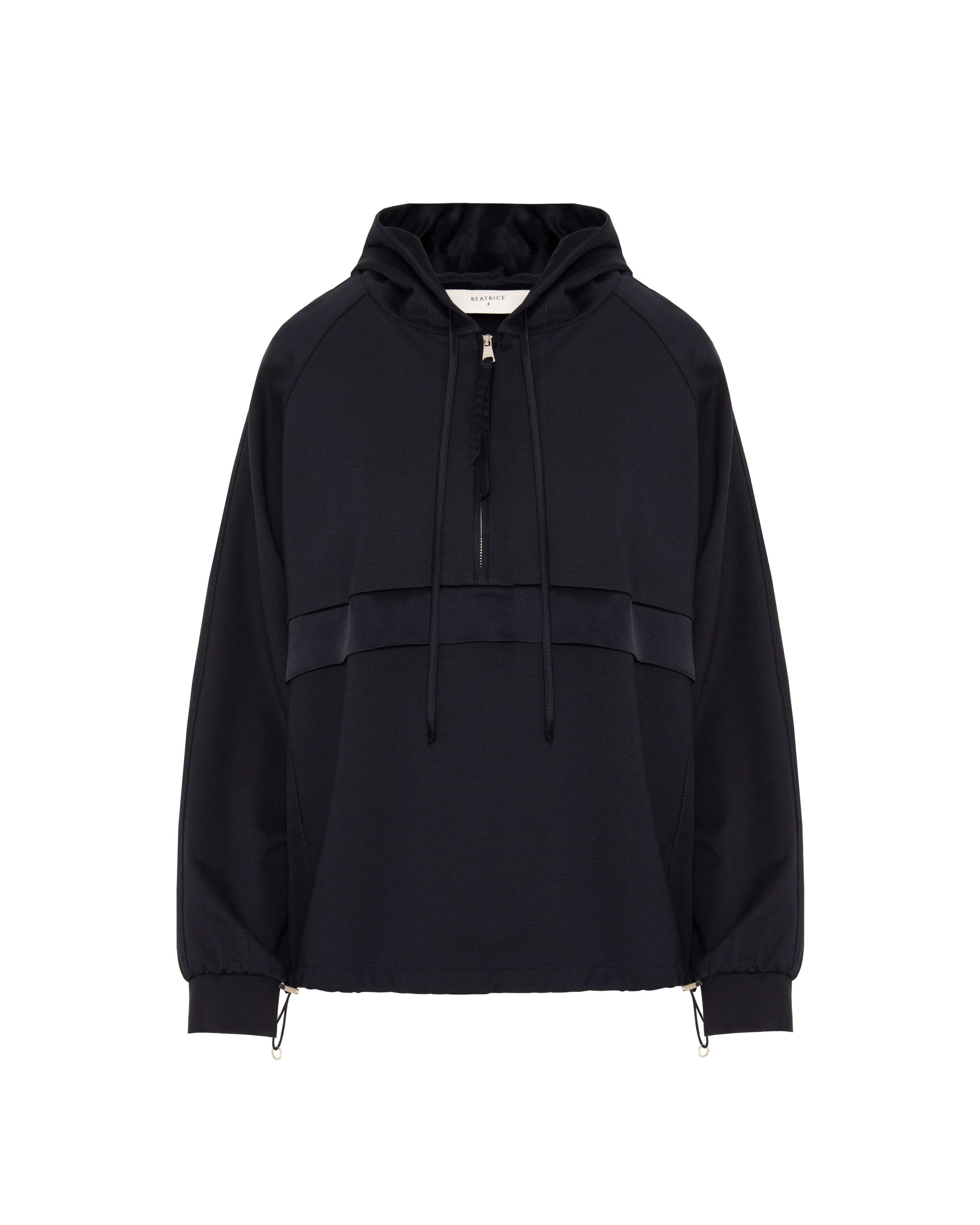 MILANO STITCH SWEATSHIRT WITH SATIN DETAILS
