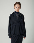 MILANO STITCH SWEATSHIRT WITH SATIN DETAILS
