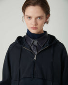 MILANO STITCH SWEATSHIRT WITH SATIN DETAILS