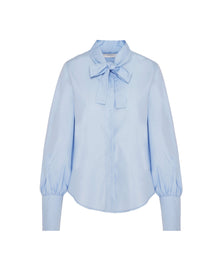 POPLIN SHIRT WITH BOW