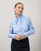 POPLIN SHIRT WITH BOW