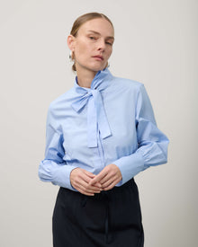 POPLIN SHIRT WITH BOW