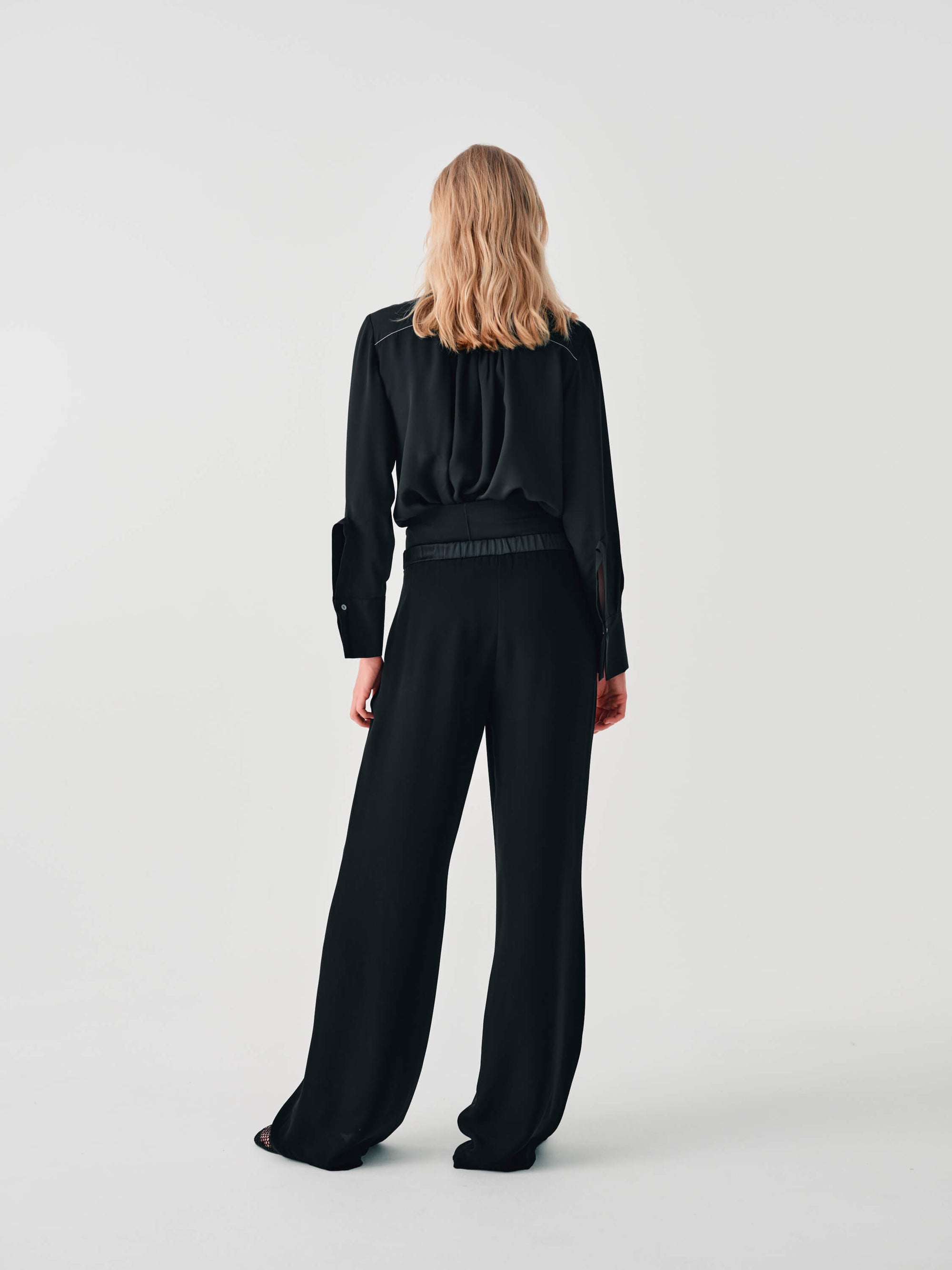 SILK BLEND SHIRT WITH HANDMADE EMBROIDERY